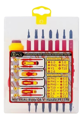 Juego De Destornilladores De Electricista Aislados Premium