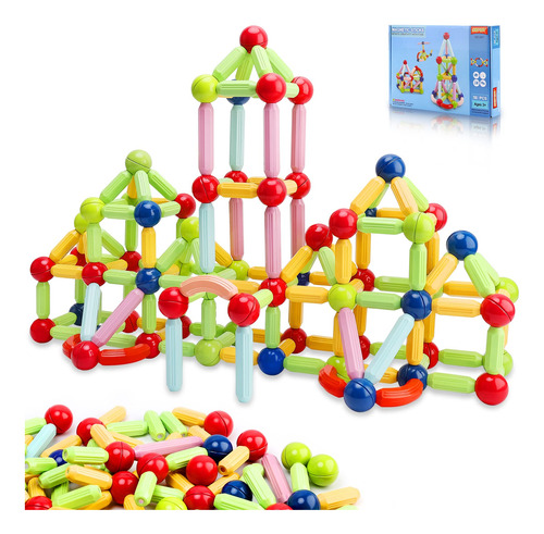 Geper Bloques Magneticos, Juguetes Para Ninos Y Ninas De 4 A