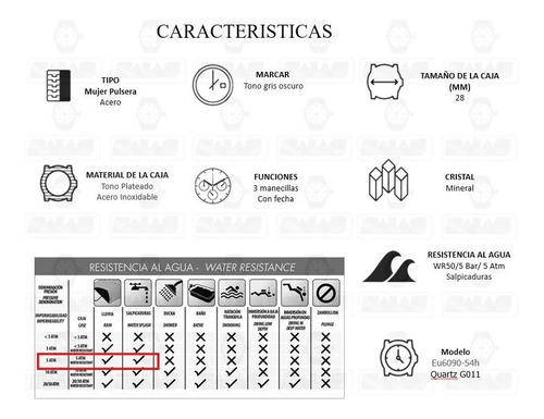 Imagen 4 de 9 de Reloj Citizen 61061 Eu6090-54h Mujer Acero Inoxidable