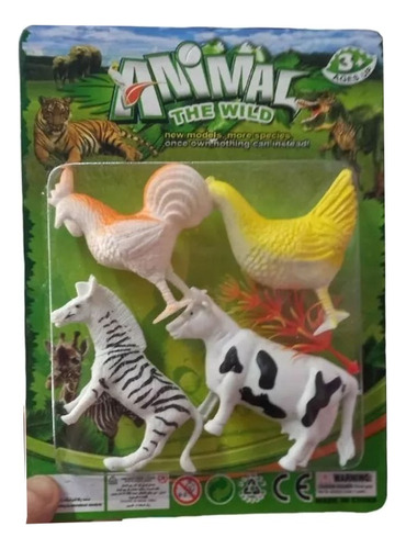 Animalitos De La Granja Pack 4 Blister Granja