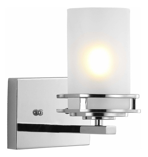 Fairfax Luz Metal Vidrio Esmerilado Contemporaneo Brillante