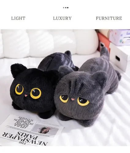 ぬいぐるみ Koto juros sem Parcelamento | Toy Plush Cat Gray Zx ぬいぐるみ