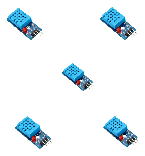 5 Piezas Placa Sensor De Temperatura Y Humedad Dht11 Arduino
