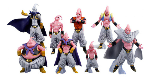Figura de acción Boneco Anime, 8 unidades, Dragon Ball Z Majin Buu Boo