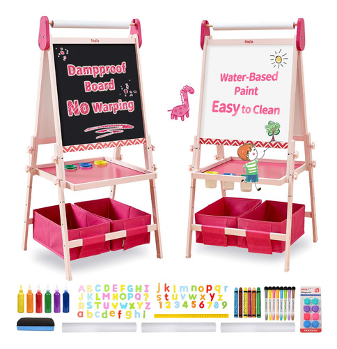 Art Easel Funlio Anti-warping Kids 3, Ajustable En Altura, R