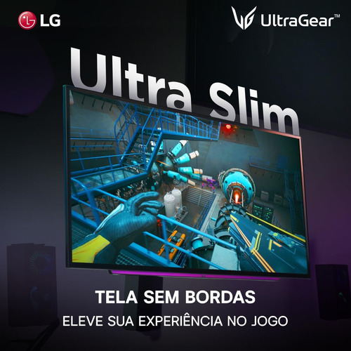Monitor Gamer LG UltraGear OLED – Tela OLED 27”, QHD, HDR400, True black, 1.5M:1, 240Hz, 0,03ms (GtG), NVIDIA® G-SYNC® – 27GS95QE-B