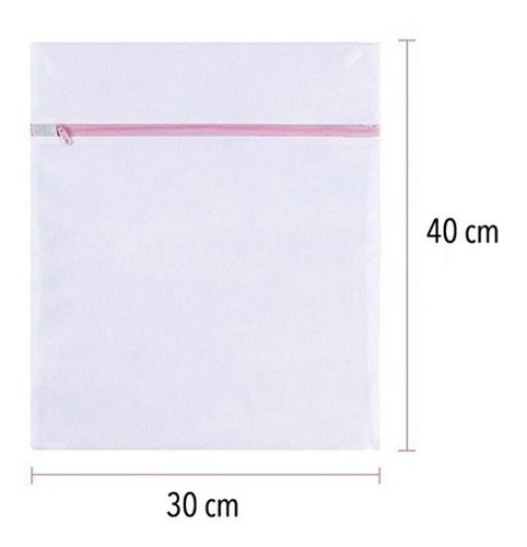 Imagen 5 de 8 de Pack 10 Bolsa Lavar Ropa Delicada Malla Compacta Lavandería