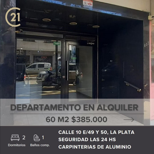 Departamento De Dos Dormitorios En Alquiler, La Plata Centro