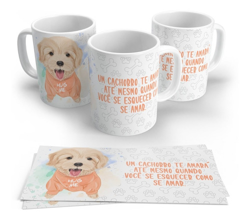 Caneca Personalizada De Pet - Artes 021 A 025