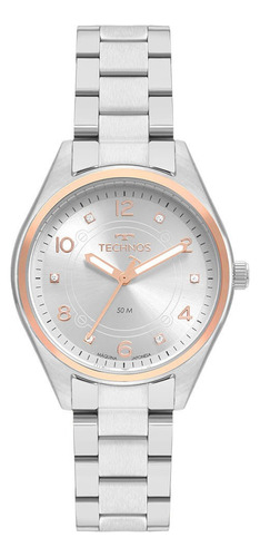 Relógio Feminino Technos Boutique Prata 2036mnq/1k + Nf