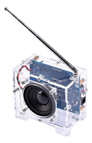 Fm Digital Radio Diy Kit Receptor Transparente Shell