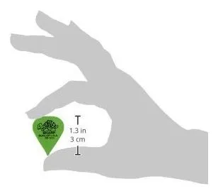 Pack De 72 PĂșas De Guitarra Dunlop Tortex Sharp .88mm Verde