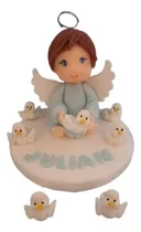 Comprar Adornos Torta Bautismo Angelitos Porcelana Fria