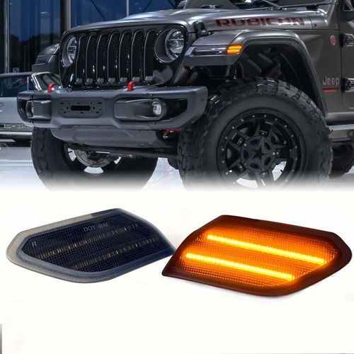 Marcador Lateral Led Delantero Para Jeep Wrangler Jl Jt