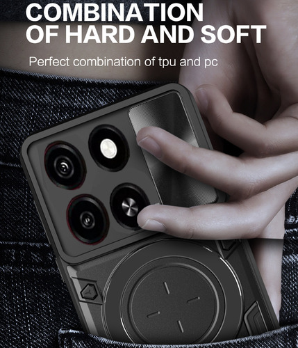 ;= /funda Para Zte Blade A55/a35 Carcasa Uso Rudo Anillo Soporte