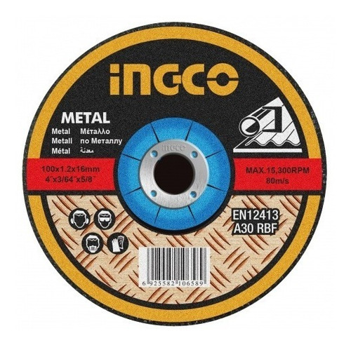 Disco Corte Metal 7 X 3mm Mcd301801 Centro Deprimido - Smf Color Gris