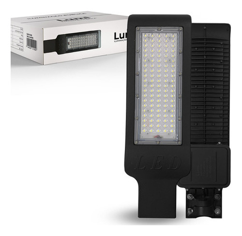 Kit 2 Luminária Led Pétala 150w Iluminação Pública Poste Prova D'água Branco Frio Lumi