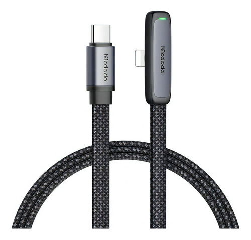 Cable Tipo C Para iPhone 90º 36w 1.8m Mcdodo Negro
