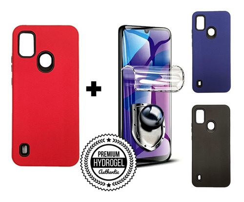 Case + Hydrogel Protector - Para Zte A51 Reforzado 