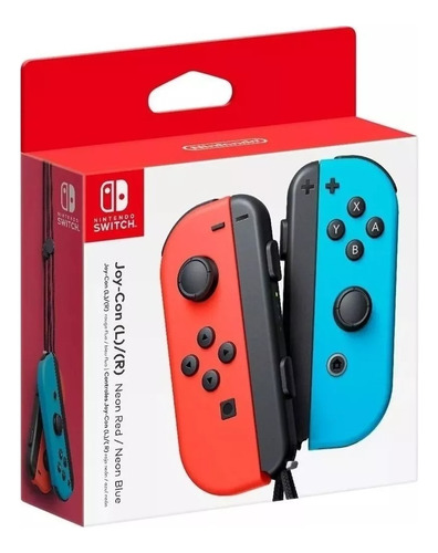 Controles Nintendo Switch Joystick Joy-con Rojo Y Azul Neón 