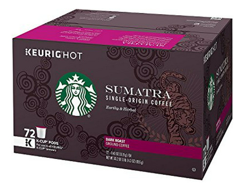 Café Sumatra 72 Unid. Starbucks, 0.41 Oz