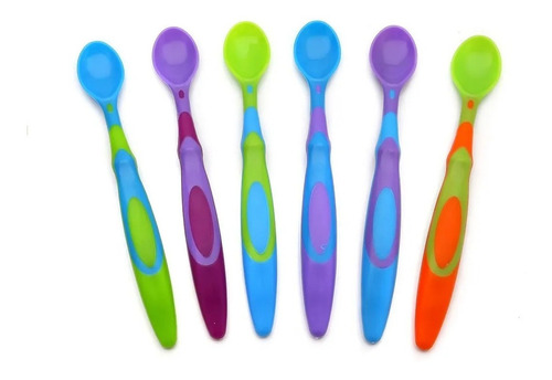 Imagen 4 de 6 de Practi Cucharas De Colores 6 Unidades Con Mango Extra Largo