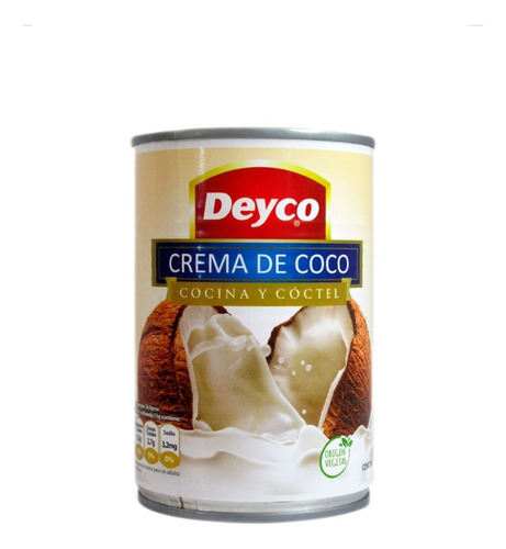 Crema De Coco Deyco 396g Pack 9 Uds