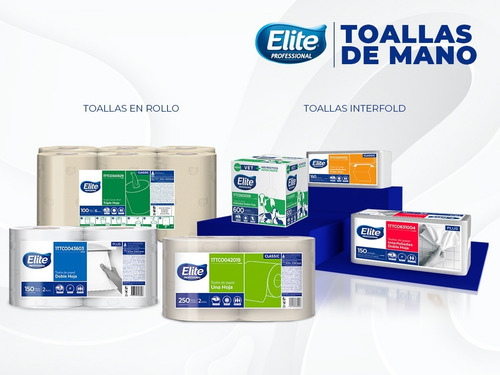 Toalla De Mano Interfoliada Natural Dh X 3 Paquetes