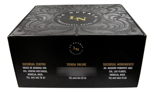 Caja Para Sombreros La Nutria Delux Negro Único