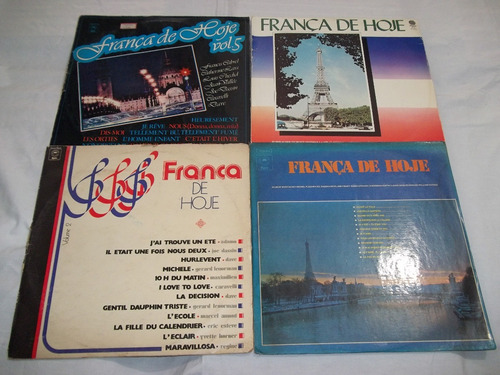 Vinil Lp Lote 4 Discos França De Hoje 