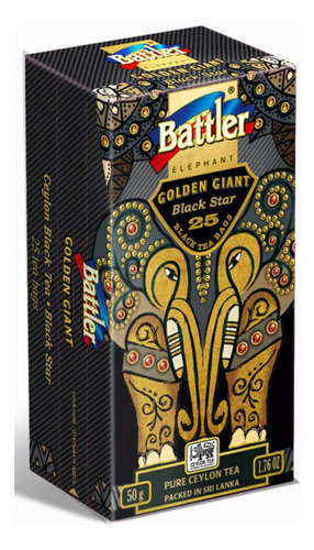 Battler - Golden Giant 25 Bolsitas De Té - Estrella Negra