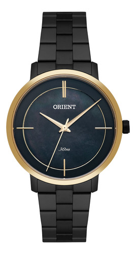 Relógio Orient Feminino Ftss0058 P1px Preto Dourado
