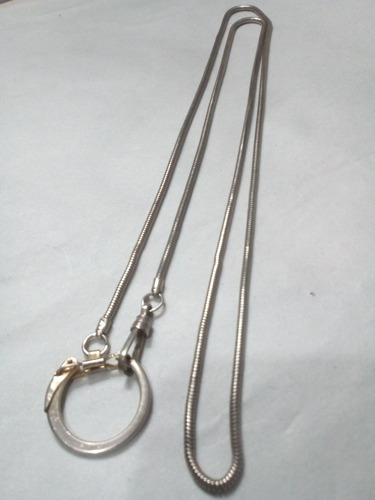 Cadena Antigua, Reloj Bolsillo, Llavero 86,5cm Imperdible (Usado)