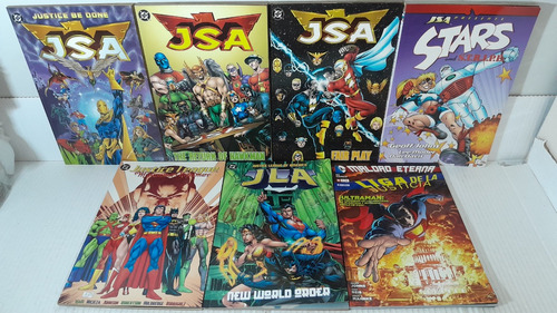 [inglês] Lote 6 Hq Encadernado Dc Jsa Lja + Brinde Rjhm