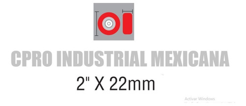 Rodaja De Fierro Con Buje 2 X 22mm 30kg Tipo Fijo P