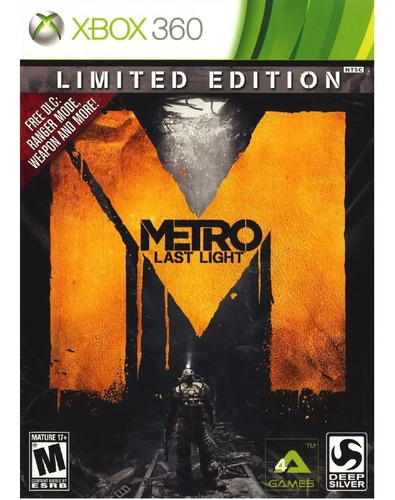 Jogo Metro Last Light Limited Edition Xbox 360 Midia Fisica
