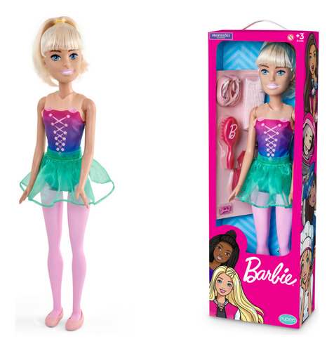Boneca Barbie Gigante 70cm Profissões Large Doll Pupee 