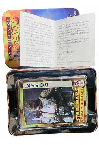 Tarjetas Metálicas Star Wars De Colección Certificado (1998 (Usado)
