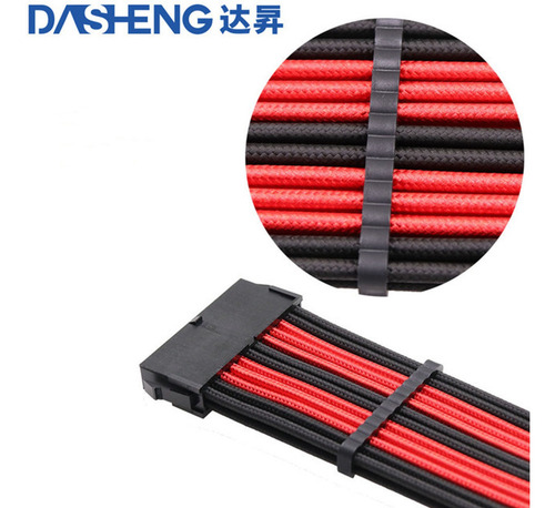 Imagen 6 de 7 de Cables De Alimentación Extensión De Cable Usb Negro Rojo B