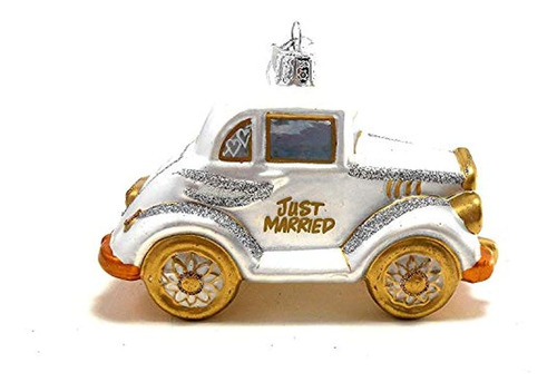 Just Married Boda Coche Ornamento