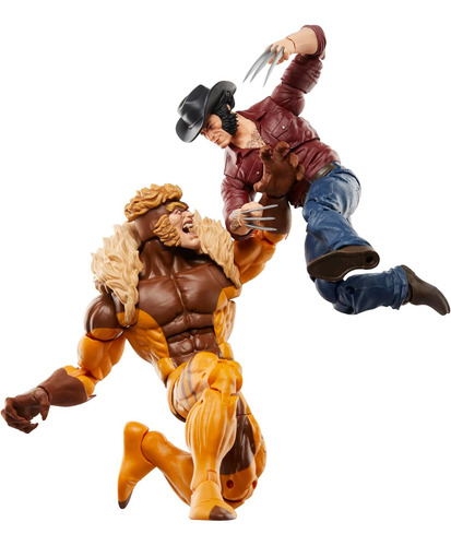 Figura Pack Logan V Sabretooth Wolverine Xmen Marvel Legends