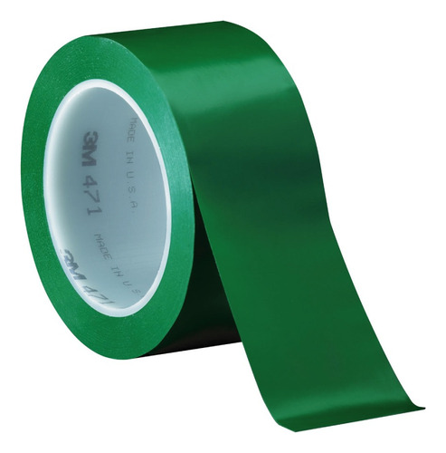 Cinta Demarcatoria Piso Blanca/amarilla 3m 471 50mm X 30mts Color Verde