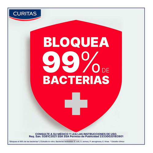 Curitas Cinta Microporosa Color Blanca De 2.5 Cm X 4.5 M