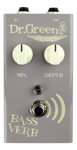 Pedal Para Bajo Dr Green Bass Verb Reverb Pedal For Bass Color Gris