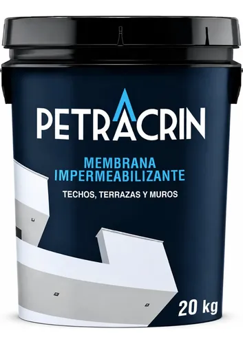 Membrana Liquida Para Techos Profesional Petracrin 20 Kg Lts