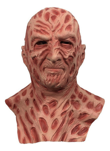 Máscara Cosplay Freddy Krueger Látex Realista Terror
