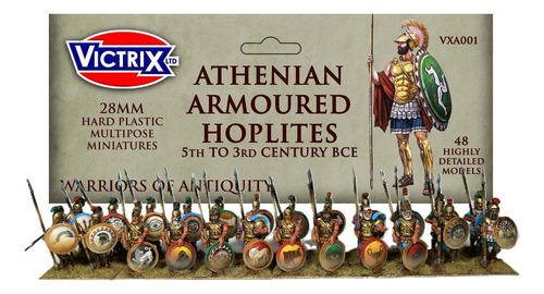 Caixa 48 Miniatura Athenian Armoured Hoplites Victrix Greeks