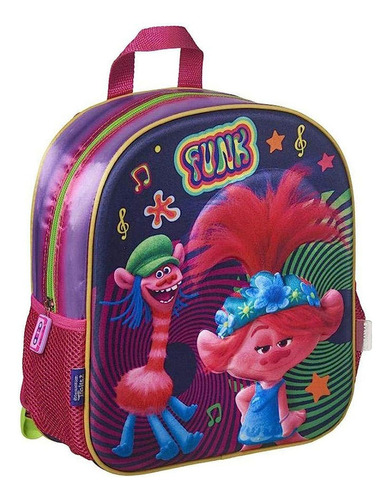 Mochila Escolar Trolls 2 Funk Urbania Tr01005sb Unisex