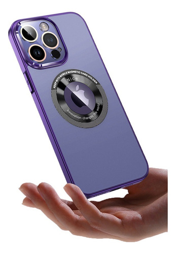 Funda Mate Magnética Para iPhone Con Protector De Lente