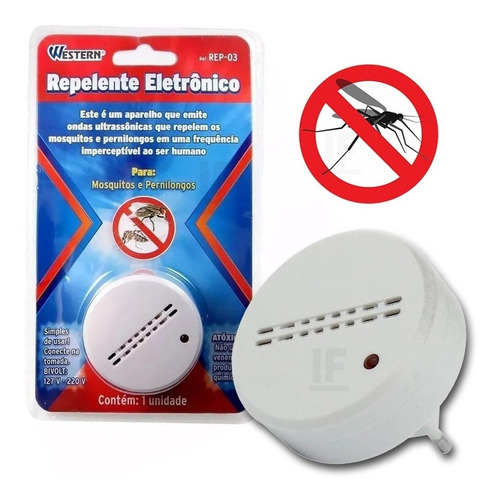 Repelente Eletrônico Bivolt Ultrassônico Pernilongo Mosquito